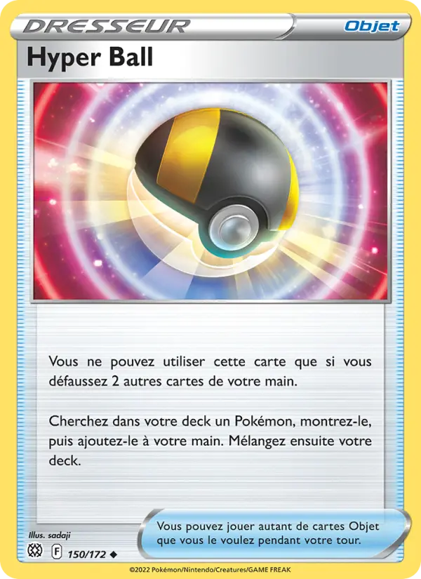Scan HD carte Pokémon Hyper Ball 150/172 — Stars Étincelantes