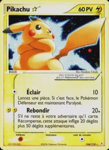 Carte Pokemon Pikachu ☆ 104/110 EX Fantômes Holon