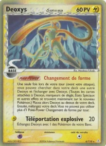 Carte Pokémon Deoxys δ 6/110