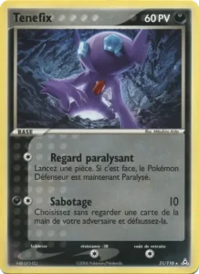 Carte Pokemon Tenefix 31/110 EX Fantômes Holon