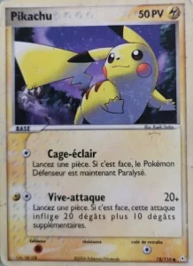 Carte Pokemon Pikachu 78/110 EX Fantômes Holon
