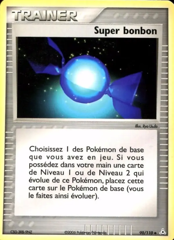 Scan HD carte Pokémon Super bonbon 90/110 — EX Fantômes Holon