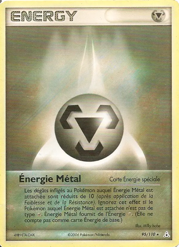 Scan HD carte Pokémon Énergie Métal 95/110 — EX Fantômes Holon