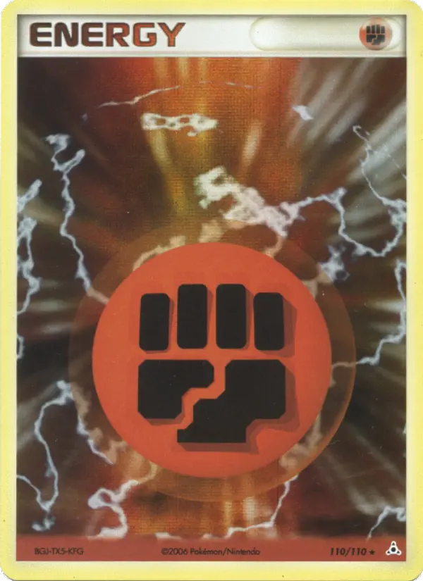 Scan HD carte Pokémon Énergie Combat 110/110 — EX Fantômes Holon