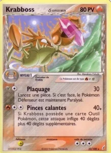 Carte Pokemon Krabboss δ 22/100 EX Gardiens de Cristal