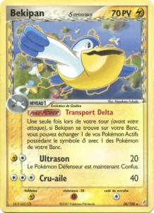 Carte Pokemon Bekipan δ 26/100 EX Gardiens de Cristal