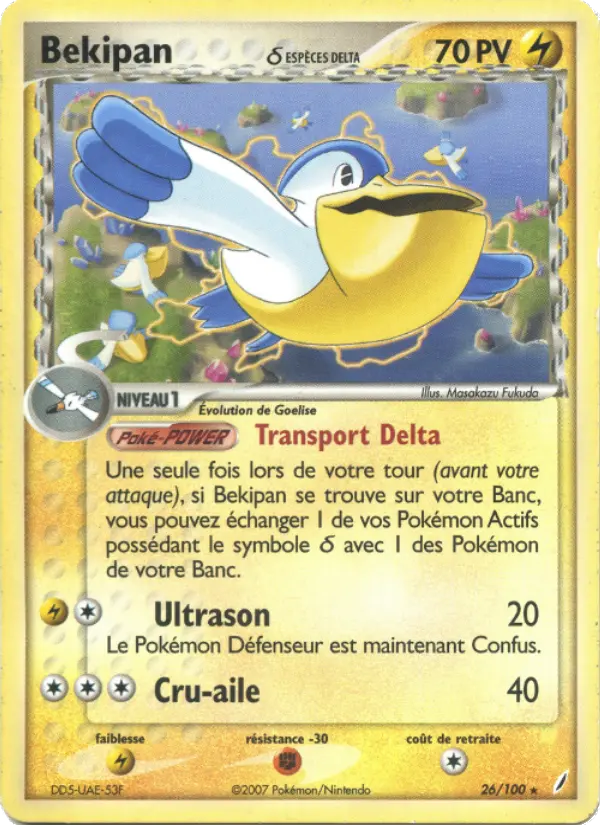 Scan HD carte Pokémon Bekipan δ 26/100 — EX Gardiens de Cristal