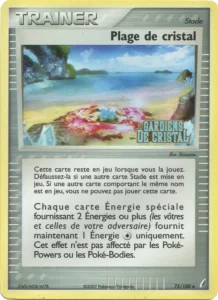 Carte Pokemon Plage de cristal 75/100 EX Gardiens de Cristal