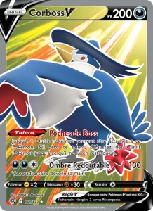 Carte Pokemon Corboss V 161/172 Stars Étincelantes