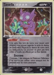 Carte Pokemon Tenefix 10/100 EX Gardiens de Cristal
