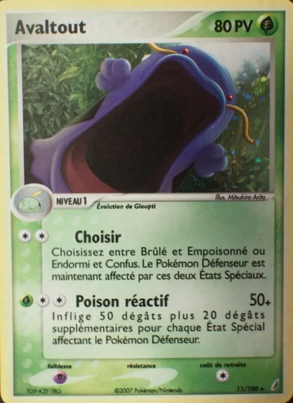 Scan HD carte Pokémon Avaltout 11/100 — EX Gardiens de Cristal