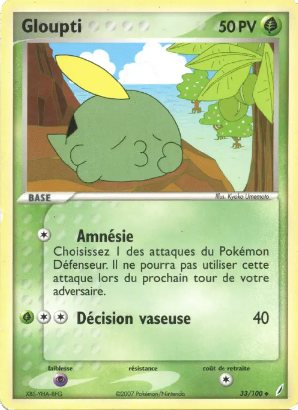 Scan HD carte Pokémon Gloupti 33/100 — EX Gardiens de Cristal