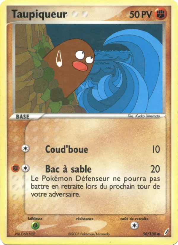 Scan HD carte Pokémon Taupiqueur 50/100 — EX Gardiens de Cristal