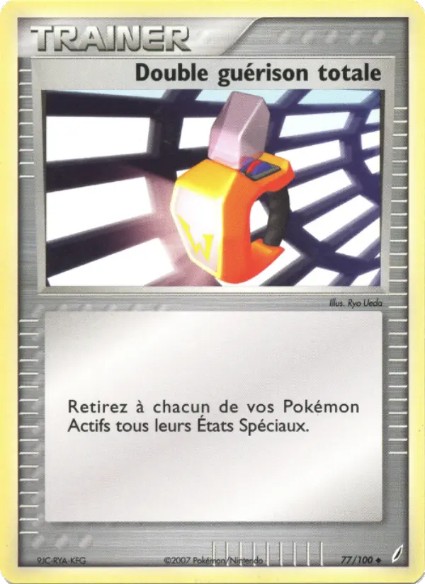 Scan HD carte Pokémon Double guérison totale 77/100 — EX Gardiens de Cristal