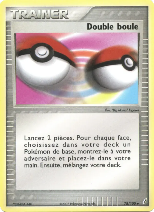 Scan HD carte Pokémon Double boule 78/100 — EX Gardiens de Cristal