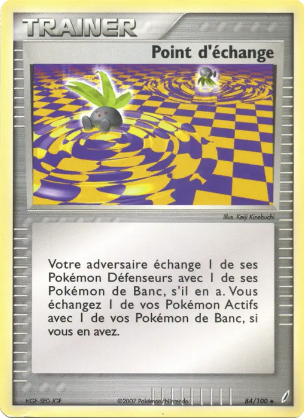 Scan HD carte Pokémon Point d'échange 84/100 — EX Gardiens de Cristal