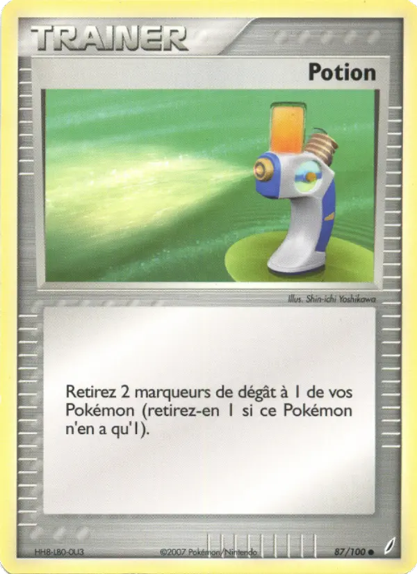 Scan HD carte Pokémon Potion 87/100 — EX Gardiens de Cristal