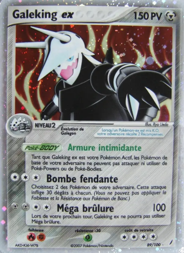 Scan HD carte Pokémon Galeking ex 89/100 — EX Gardiens de Cristal