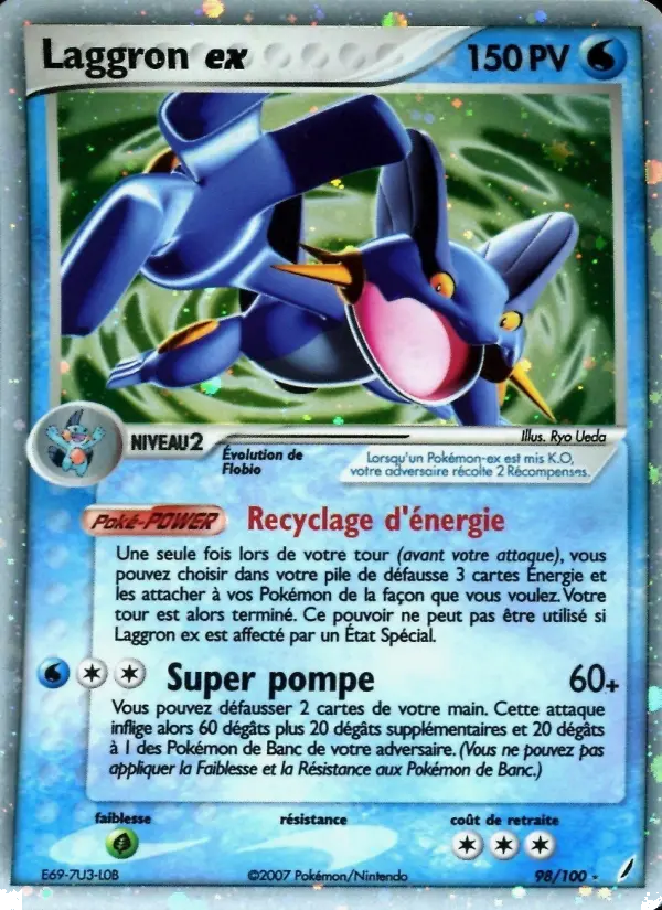 Scan HD carte Pokémon Laggron ex 98/100 — EX Gardiens de Cristal