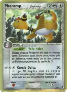 Carte Pokémon Pharamp δ 1/101