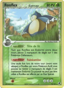 Carte Pokemon Ronflex δ 10/101 EX Île des Dragons