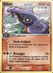 Carte Pokemon Arbok δ 13/101 EX Île des Dragons