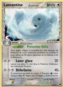 Carte Pokemon Lamantine δ 15/101 EX Île des Dragons