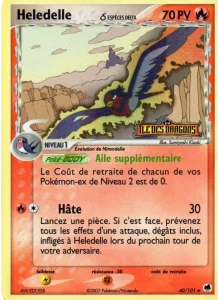 Carte Pokemon Heledelle δ 40/101 EX Île des Dragons