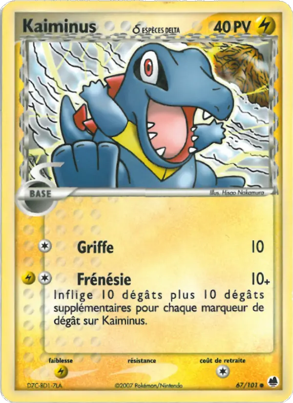 Scan HD carte Pokémon Kaiminus δ 67/101 — EX Île des Dragons