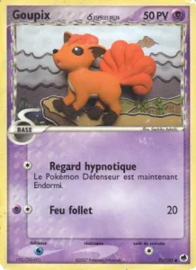 Carte Pokemon Goupix δ 70/101 EX Île des Dragons