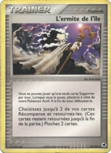 Carte Pokemon L'ermite de l'île 76/101 EX Île des Dragons