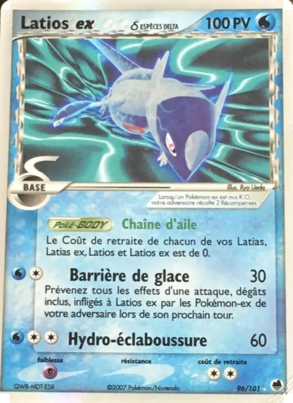 Scan HD carte Pokémon Latios ex δ 96/101 — EX Île des Dragons