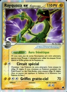 Carte Pokémon Rayquaza ex δ 97 EX Île des Dragons
