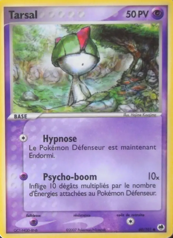 Scan HD carte Pokémon Tarsal 60/101 — EX Île des Dragons