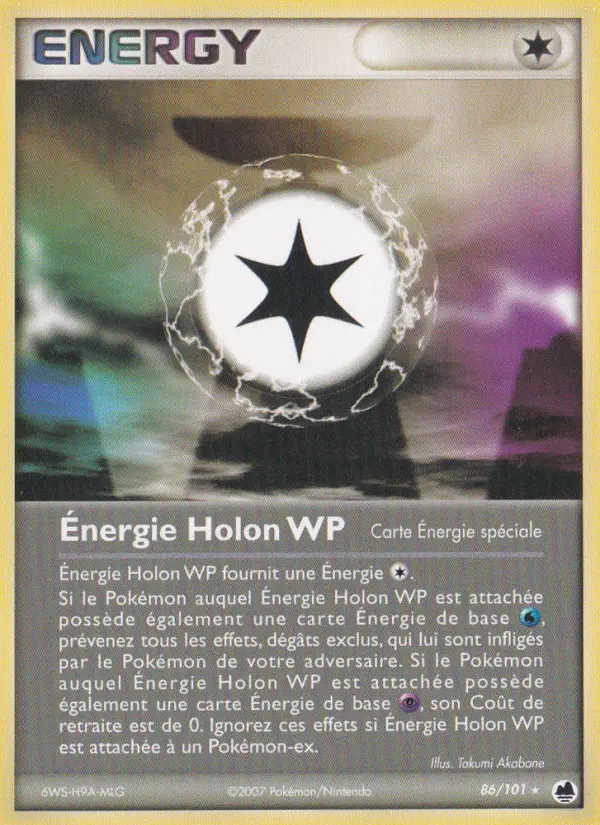 Scan HD carte Pokémon Énergie Holon WP 86/101 — EX Île des Dragons
