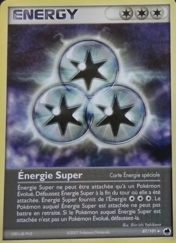 Scan HD carte Pokémon Énergie Super 87/101 — EX Île des Dragons