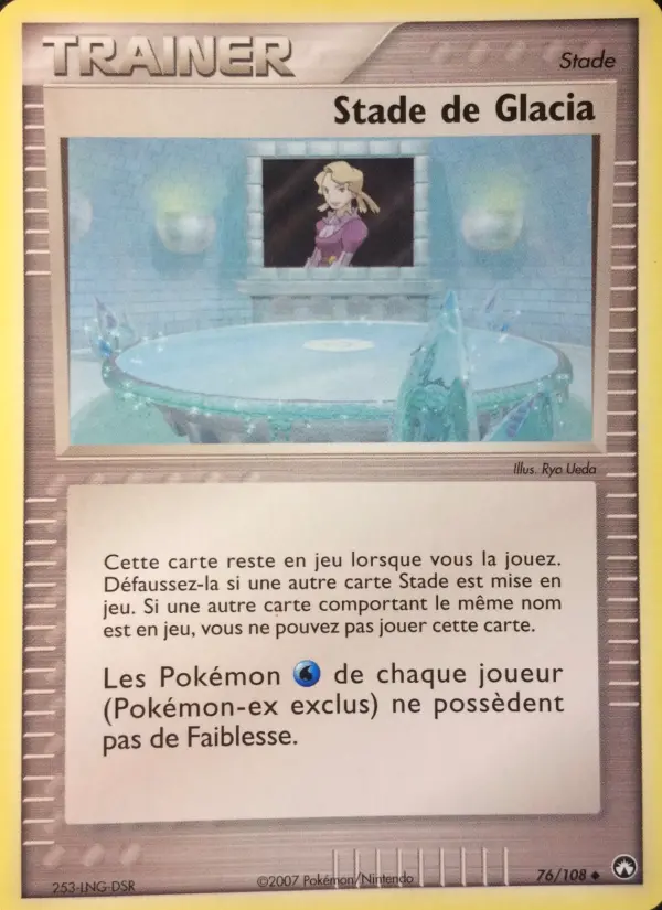 Scan HD carte Pokémon Stade de Glacia 76/108 — EX Gardiens du Pouvoir