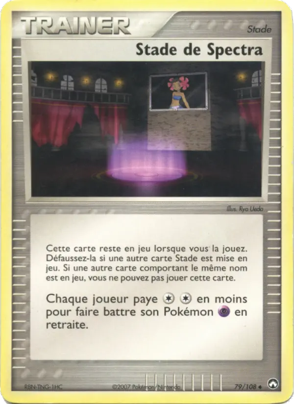 Scan HD carte Pokémon Stade de Spectra 79/108 — EX Gardiens du Pouvoir