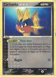 Carte Pokemon Carvanha 47/108 EX Gardiens du Pouvoir
