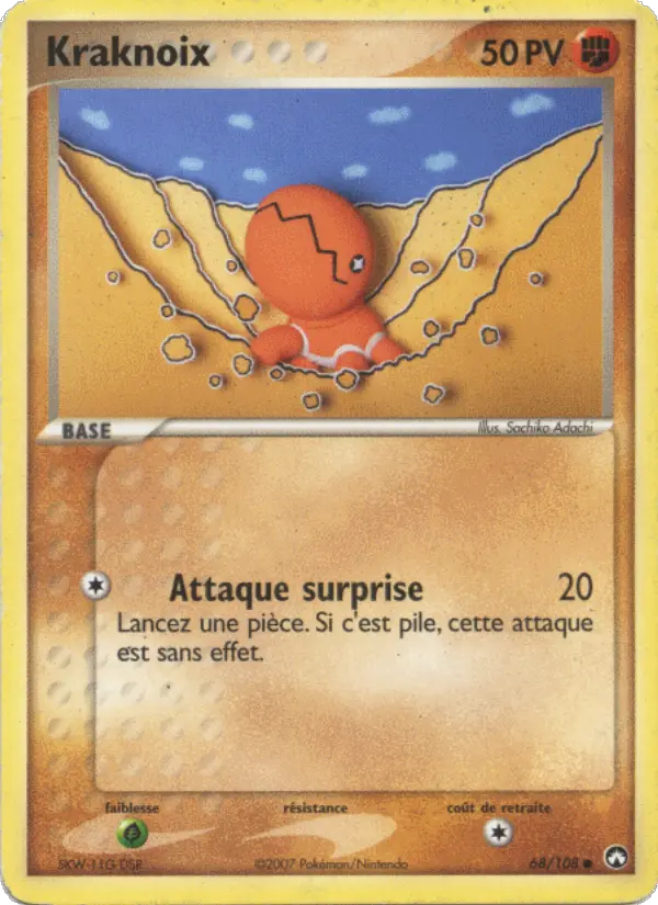 Scan HD carte Pokémon Kraknoix 68/108 — EX Gardiens du Pouvoir