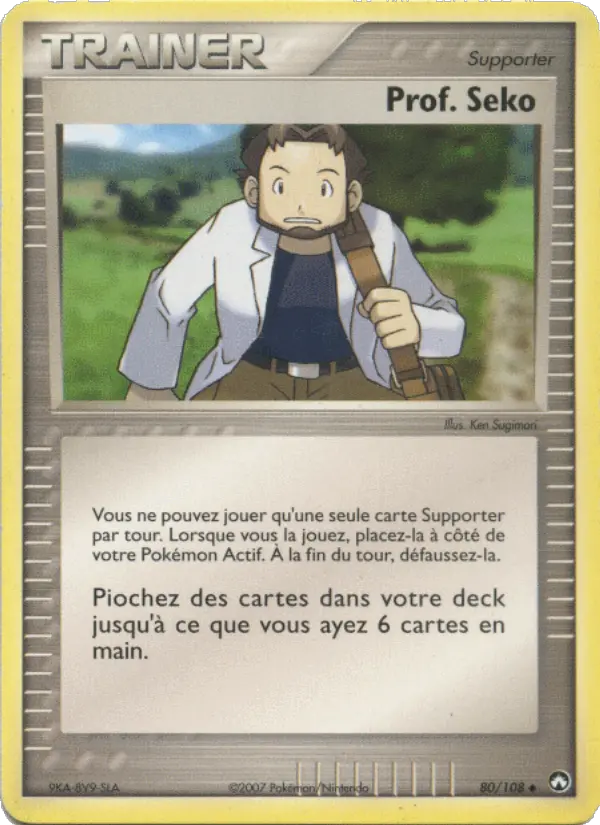 Scan HD carte Pokémon Prof. Seko 80/108 — EX Gardiens du Pouvoir
