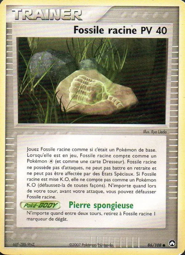 Scan HD carte Pokémon Fossile racine 86/108 — EX Gardiens du Pouvoir