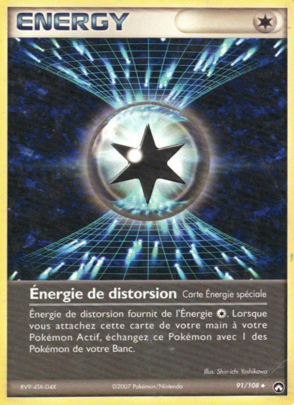 Scan HD carte Pokémon Énergie de distorsion 91/108 — EX Gardiens du Pouvoir