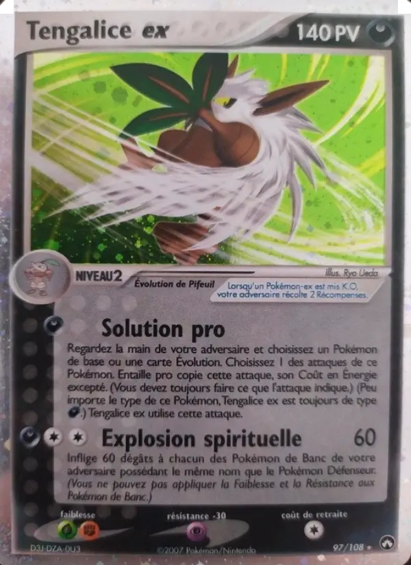 Scan HD carte Pokémon Tengalice ex 97/108 — EX Gardiens du Pouvoir