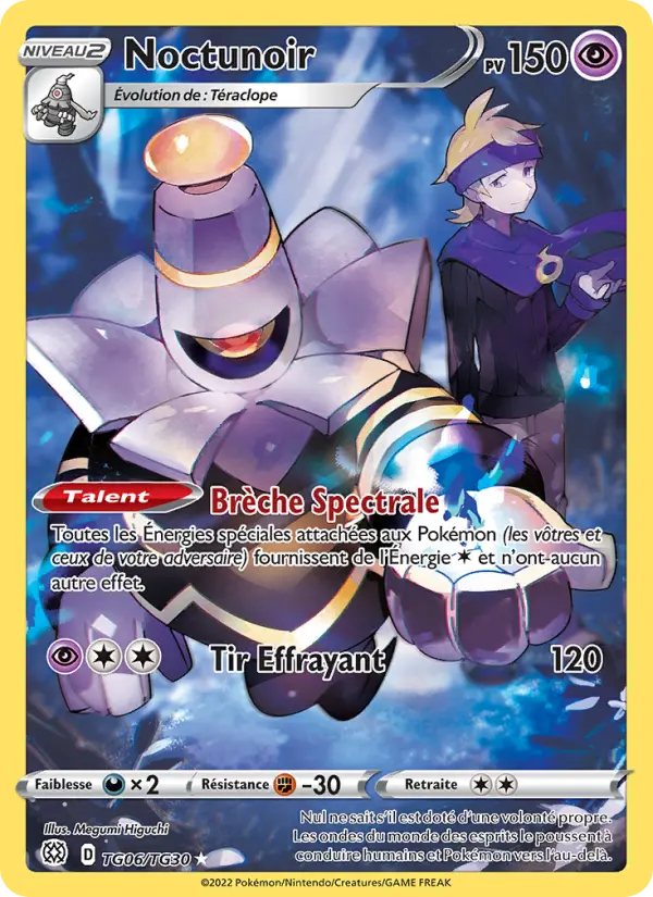 Scan HD carte Pokémon Noctunoir TG06/172 — Stars Étincelantes