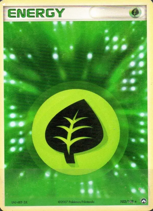 Scan HD carte Pokémon Énergie Plante 103/108 — EX Gardiens du Pouvoir
