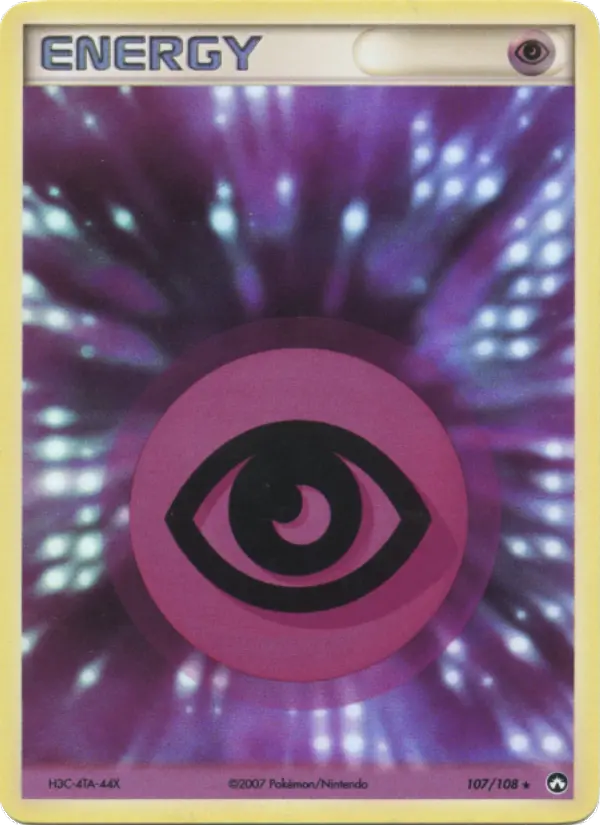 Scan HD carte Pokémon Énergie Psy 107/108 — EX Gardiens du Pouvoir