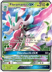 Carte Pokemon Floramantis GX 15/149 Soleil et Lune