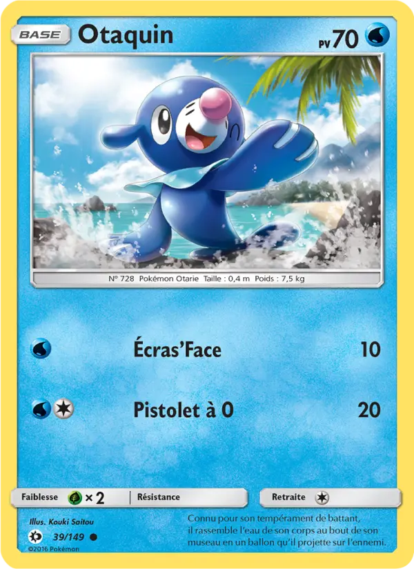Scan HD carte Pokémon Otaquin 39/149 — Soleil et Lune