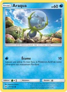 Carte Pokemon Araqua 45/149 Soleil et Lune